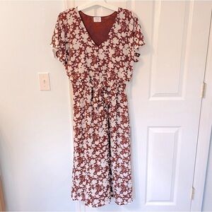 Flutter Sleeve Floral Print Sundress